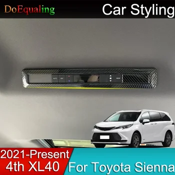 A Toyota Sienna 4. XL40 2020 2021 2022 Hátsó Tető légkondicionáló Kapcsoló Autó Dekoráció ABS Keret Assessoires Belső