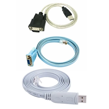2Set USB-RJ45, USB Konzol Kábel RJ45 Hálózati Kábel Soros Kábel Rj45, Hogy DB9 De RS232-USB