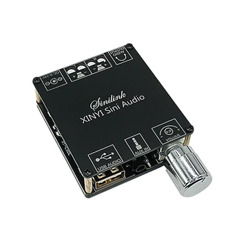 50Wx2 BT 5.0 Vezeték nélküli Audio Digitális Erősítő Végtelen Tuning Sztereó Testület Amp Dual Channel Amplificador C50L
