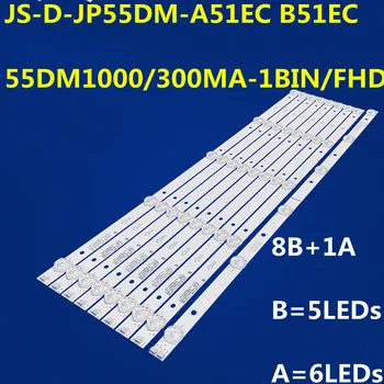 LED Háttérvilágítás Szalag MS-L3639 V1 JS-D-JP55DM-B51EC A51EC JS-D-JP55DM-A62EC A61EC 55DM1000/300MA-1BIN/FHD-8S Nordmende ND55KS4000